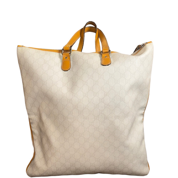 Gucci Cream and Orange Tote Bag - Picture 4 of 11